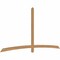 Ekena Millwork Bellingham Timber Gable Bracket, Western Red Cedar, 108"W x 54"H x 1 1/2"D x 3 1/2"F, 12/12 Pitch GBW108X54X0204BEL00SWR - alternate 2